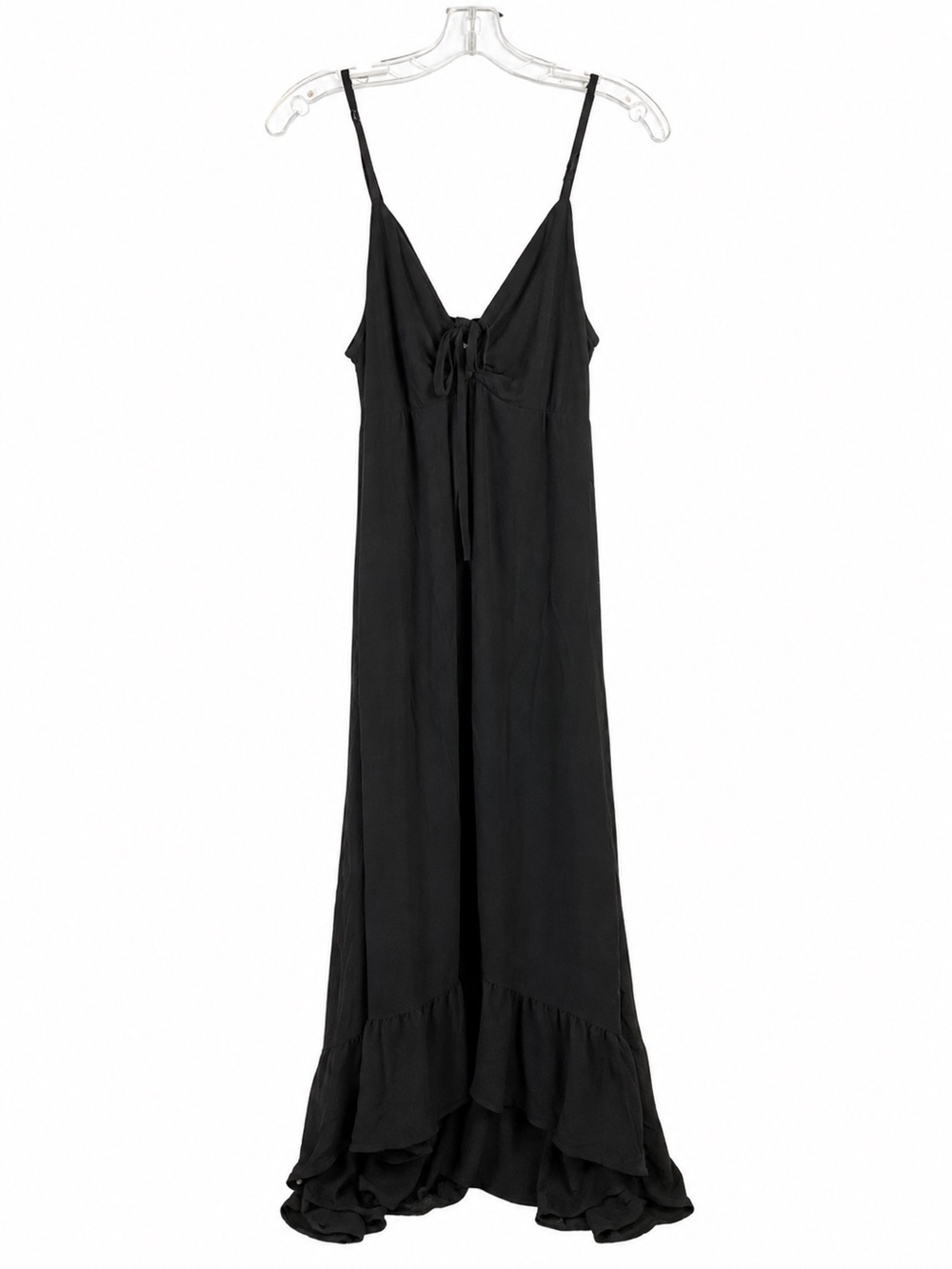wild fable Black High-Low Slip Dress